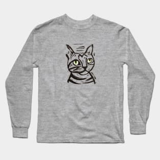 Stripey Cat Long Sleeve T-Shirt
